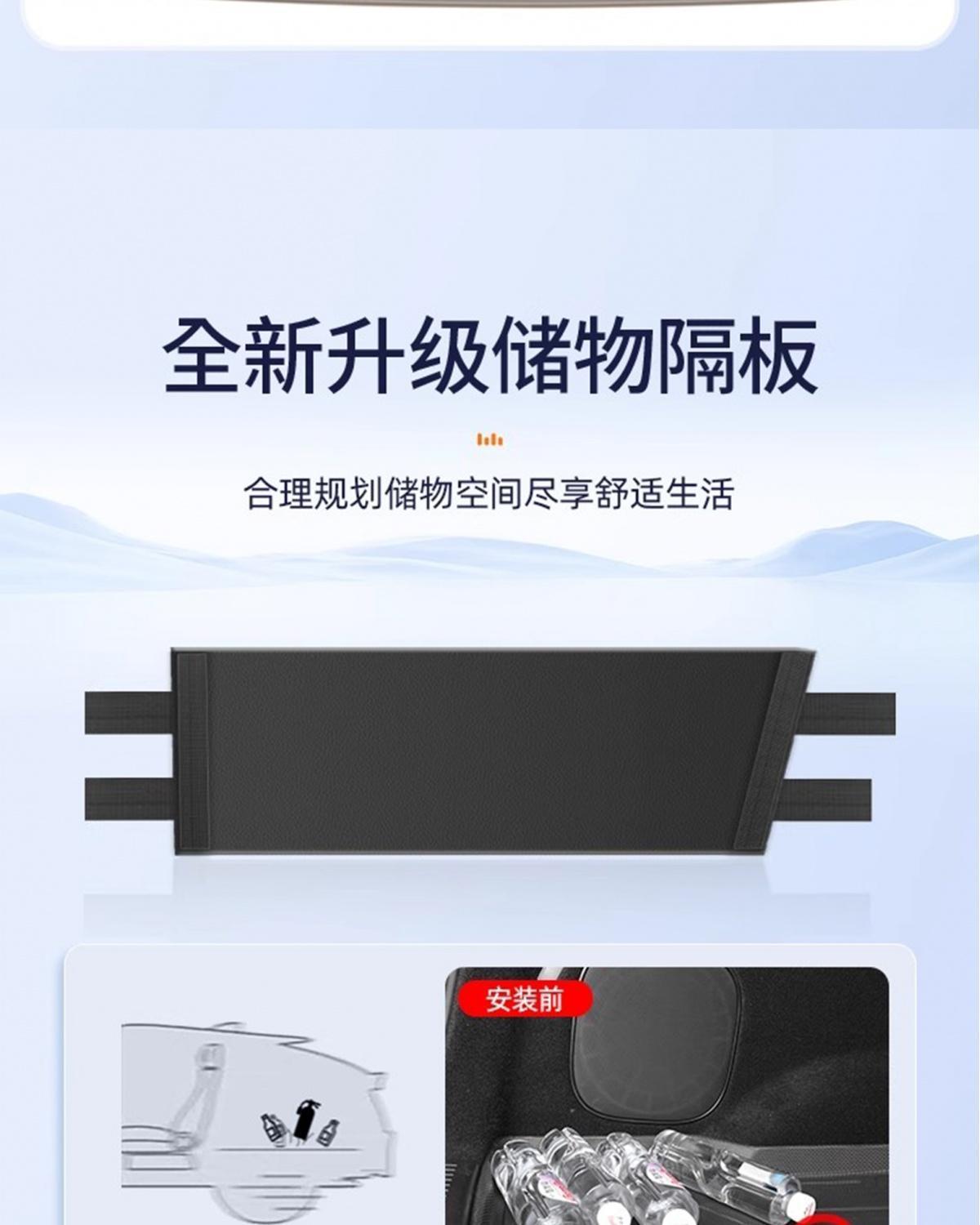 Suitable for 25 models of Chery Jetour Traveler, TPE trunk mat, car accessories, modification parts
