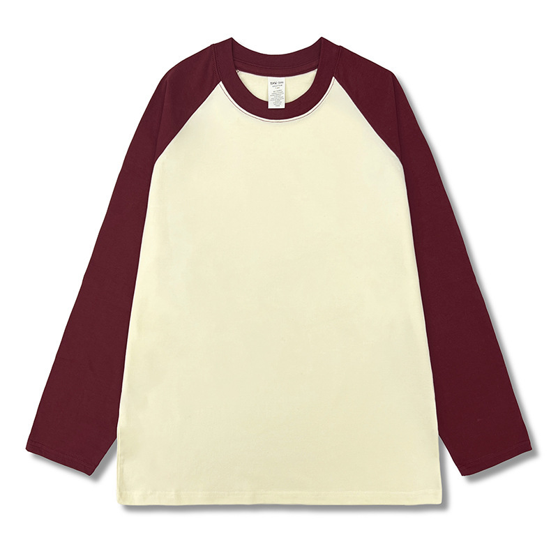 200g long sleeve wine red apricot