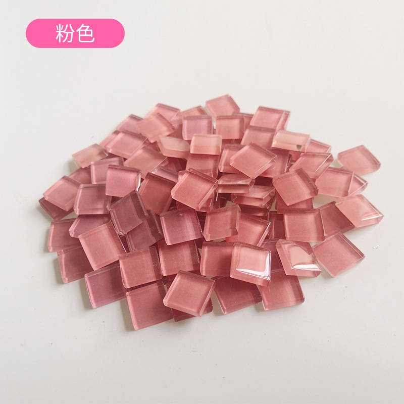 特价1.5cm水晶玻璃马赛克大散颗粒diy手工材料拼贴画创意美工区|undefined