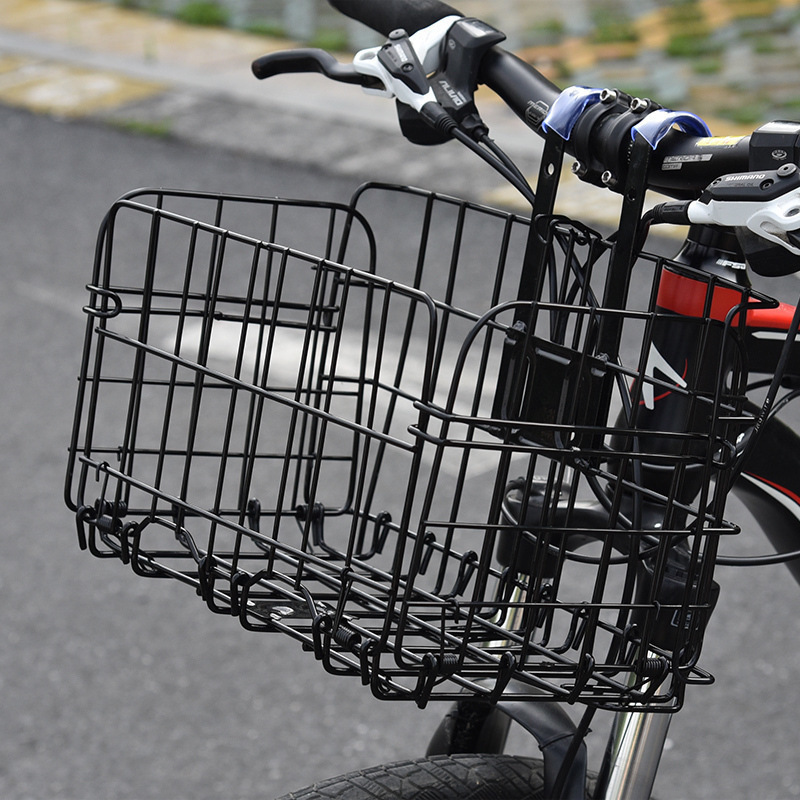 マウンテンバイクバスケット、大型バスケット、折りたたみバスケット、自転車バスケット、運転前のバスケット、吊り下げバスケット|undefined