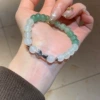 White green bracelet