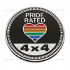 Car 4X4 RATED car logo new 4x4 aluminum sticker