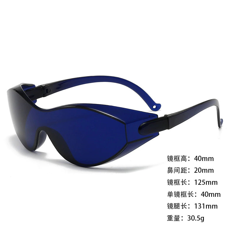 ANSIZ87 Gafas EN166 salón de belleza láser rojo verde azul soldadura eléctrica negro IPL gafas OPTE depilación ligera