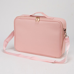 手提便攜化妝包多功能大容量隔板收納箱包專業跟妝師斜挎化妝箱