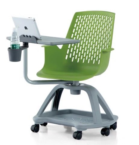 简约现代 智慧教室培训椅 学校校培训机构带写字板移动培训会议椅