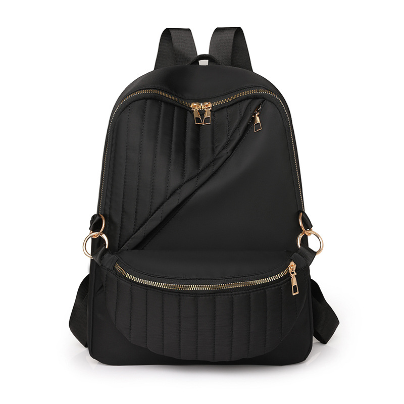 Bolsos para mujer 2024 nuevo bolso de nylon para mujer de color sólido para mujer simple y versátil mochila ligera para exteriores al por mayor