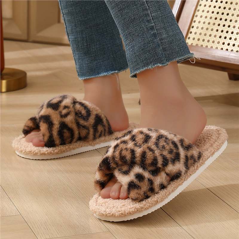 Zapatillas de algodón domésticas de mujer transfronterizas, zapatillas de algodón cálidas, suela de espuma EVA de mujer