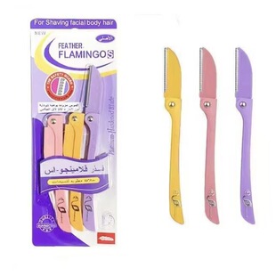Beginner's Eyebrow Tattooing and Shaving with Handle Portable Eyebrow Trimming Knife Folding Eyebrow Trimming Knife Women's Eyebrow Trimming Knife New Style for Beginners