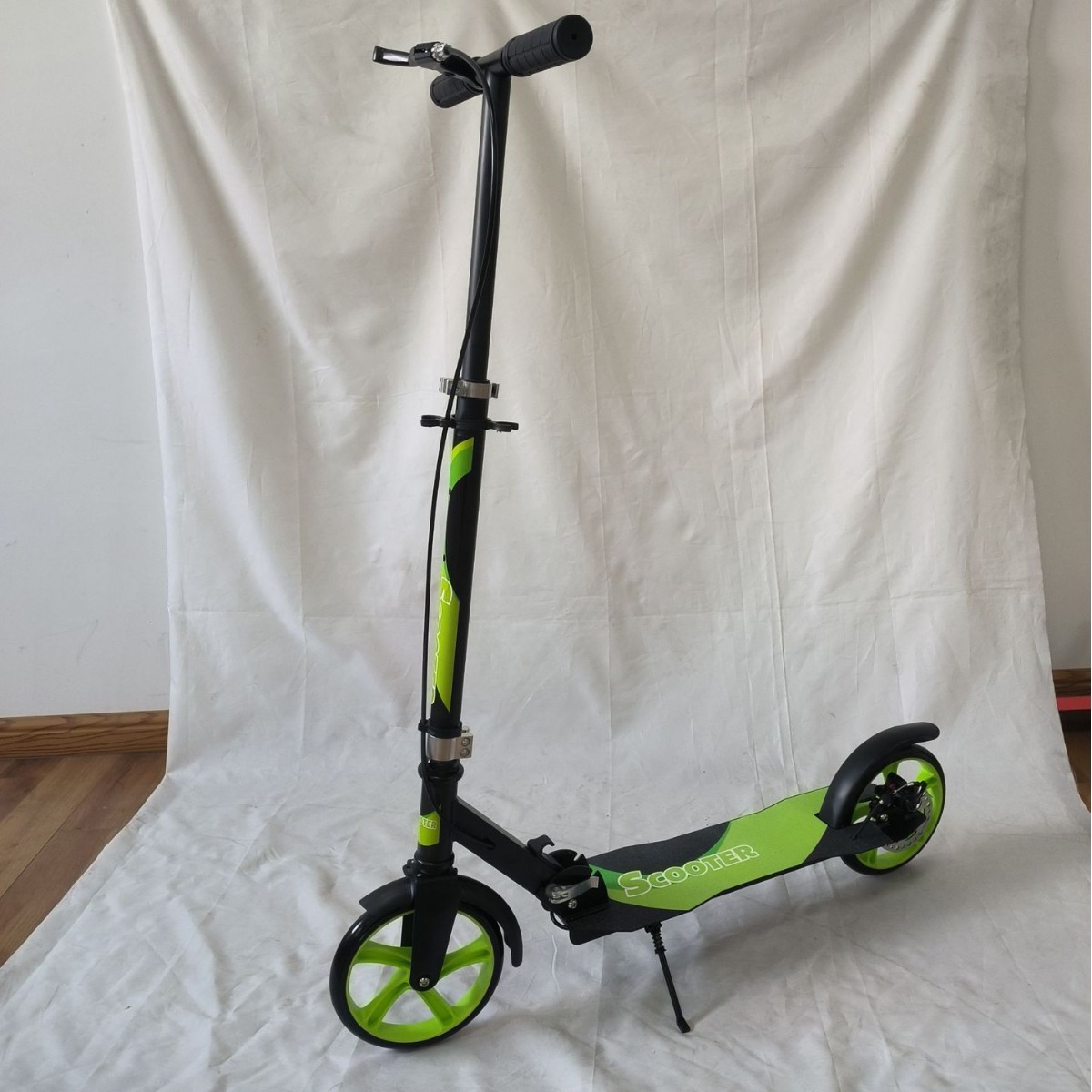 Disc brake scooter children and teenagers work big wheel two-wheel foldable city campus scooter