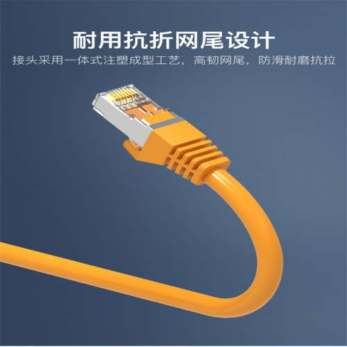 Weishun Super Cat6a Gigabit Ethernet Cable, 8-Core Cat6a Dual-Shielded Network Cable, Patch Cord for Broadband and Networking