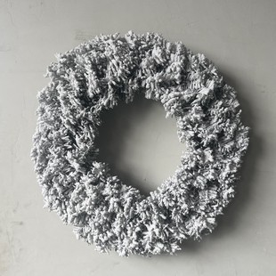 Трансграничный взрыв Рождественская гирлянда из ротанга 30/40/50/60cm Рождественский декоративный флокировка гирлянды