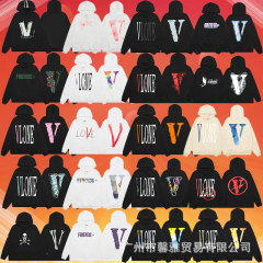 外単Vlone FOGモザイクFRIENDS要素風アメリカ大Vフードシリーズのスウェット