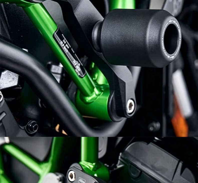 Suitable for Kawasaki Zh2/Zh2 Se New Modified Ep Body Anti-Fall Ball Aluminum Alloy Engine Protection Bar Accessories