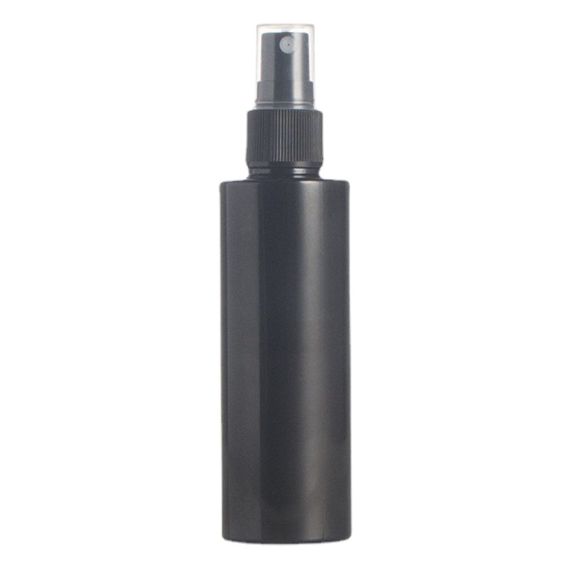 Lugar de fábrica botella de spray botella de plástico spray delicado desinfectante cosmético blanco negro perfume sub-embotellado líquido