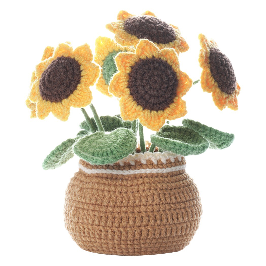 Transfronterizo tejido animal muñeca crochet material paquete bola de lana planta de ganchillo hecho a mano DIY Navidad regalo al por mayor