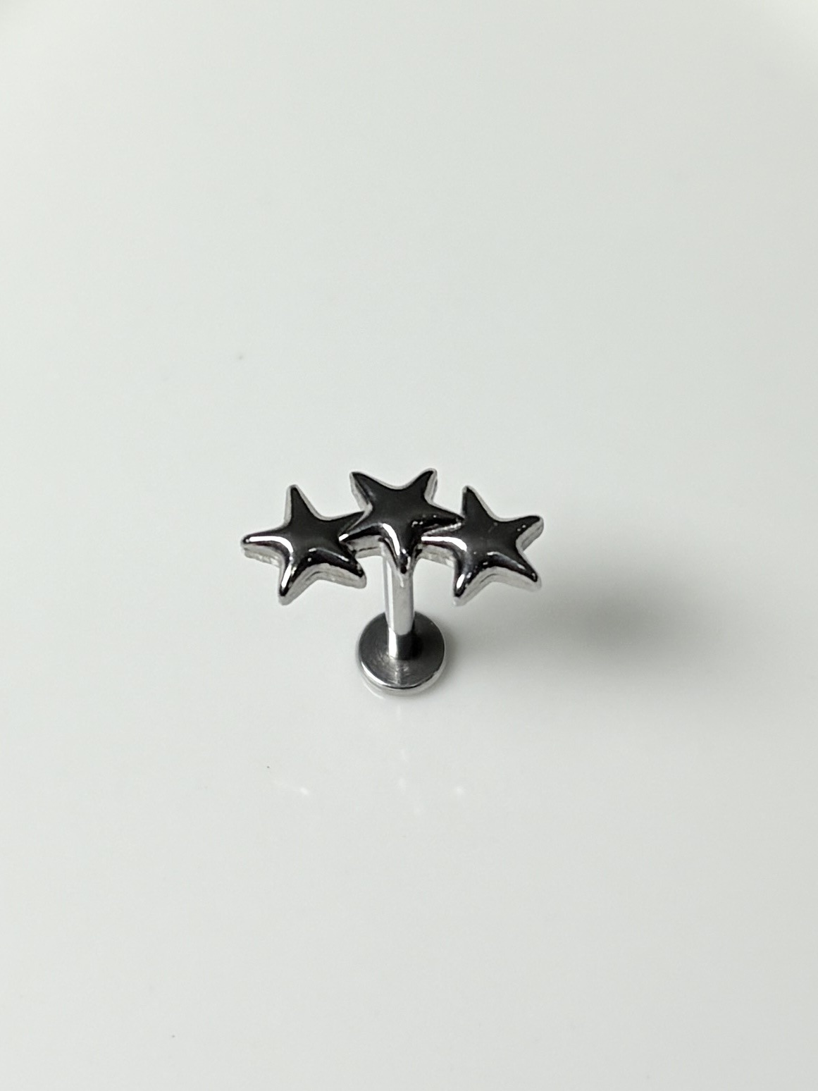 Labret stud lip piercing jewelry styling detail