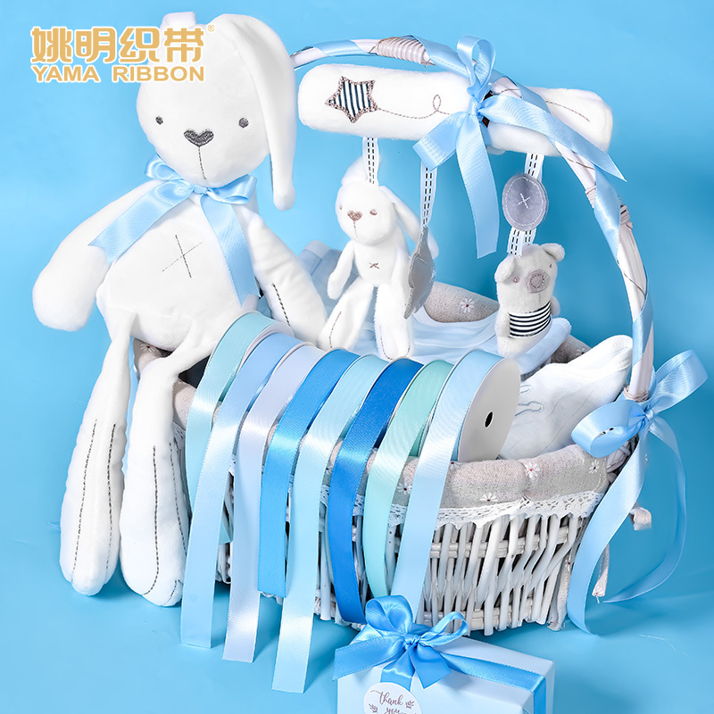 Yao Ming cinta de alta densidad brillante de una sola cara horquilla accesorio para el cabello decoración de embalaje de flores para pasteles cinta de soporte de 2cm