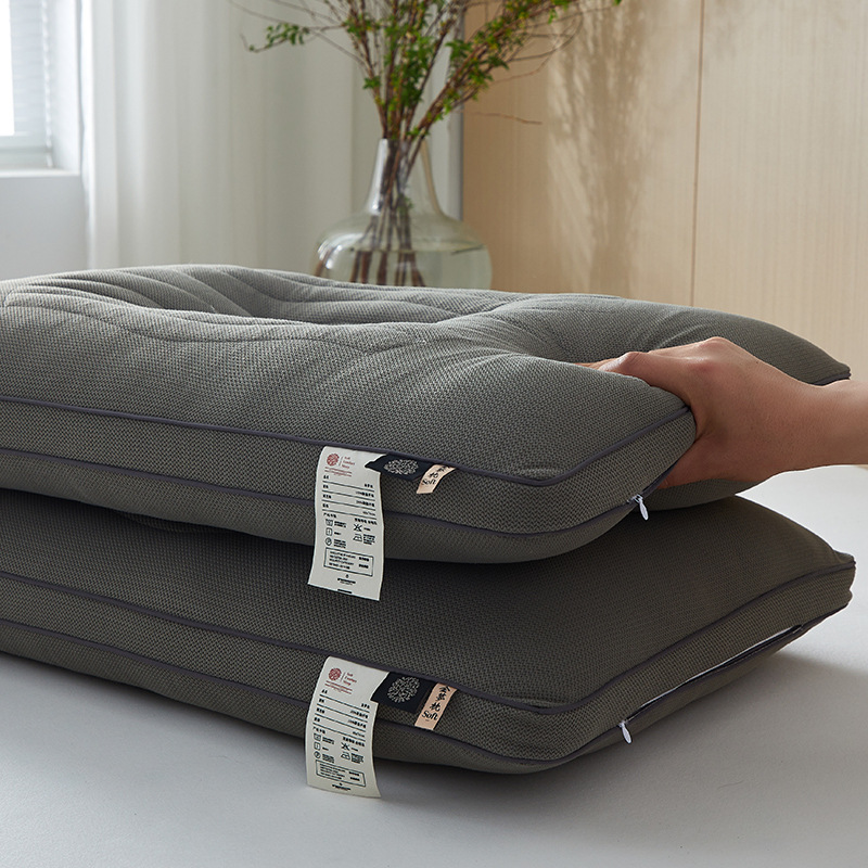 진멘 카시아 파티션 베개-다크 그레이 [쌍]