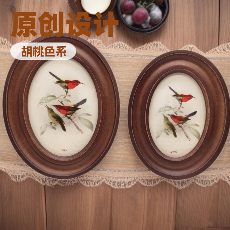 Manufacturers supply a large number of/6/7 inch European and American old solid wood photo frames, wedding room table, Model Room table