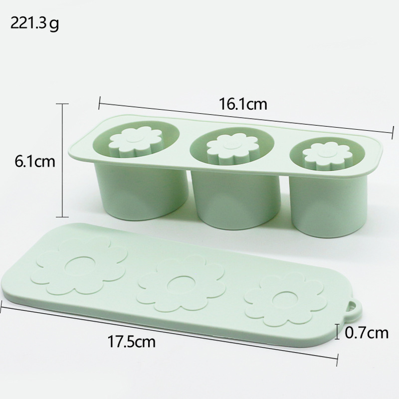 Ventas transfronterizas calientes Stanley Hielo Flor encantadora fácil de desmoldear molde de hielo de grado alimenticio Hielo de silicona Hielo