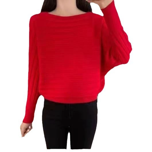 Autumn long-sleeve, short sweater, western style, oversize