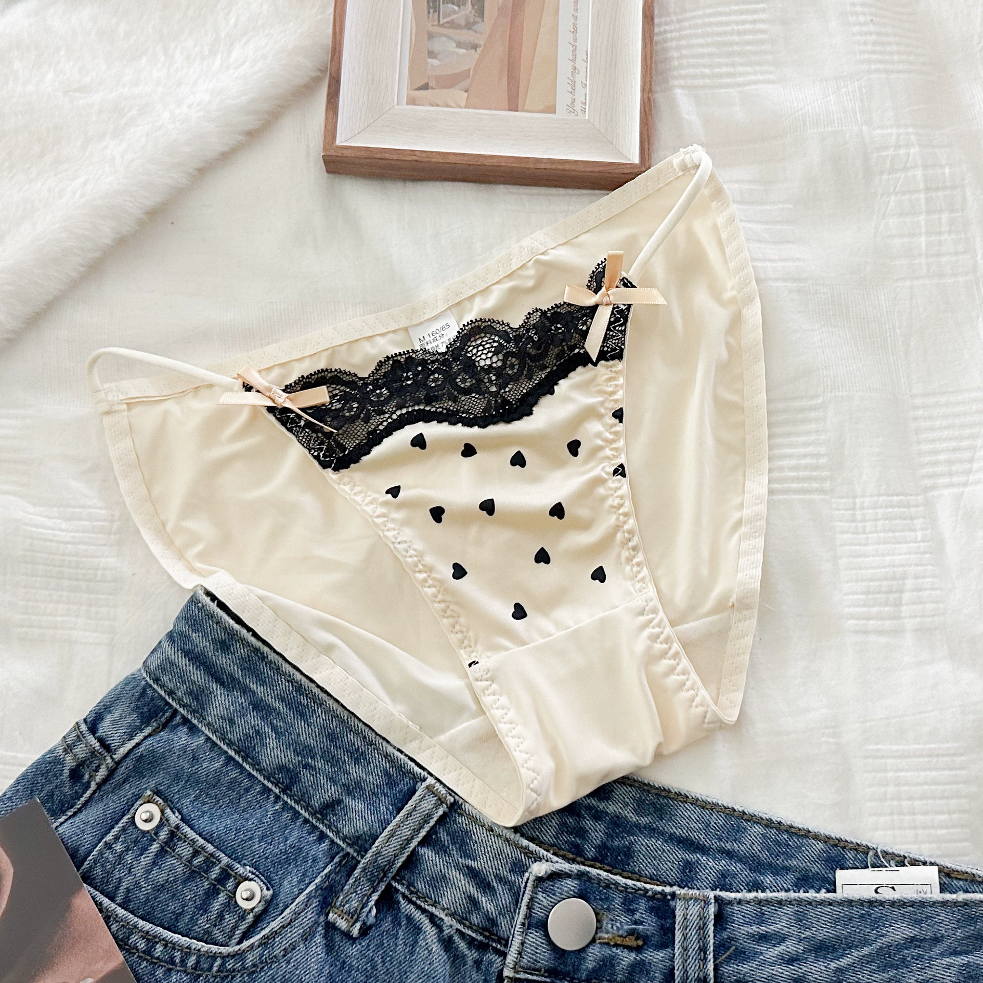  sexy silk cotton pants, french style, thin strap
