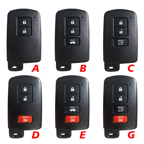 Applicable Toyota Camry Prado Land Cruiser Leyland Car Key Shell 2/3/4 Keys