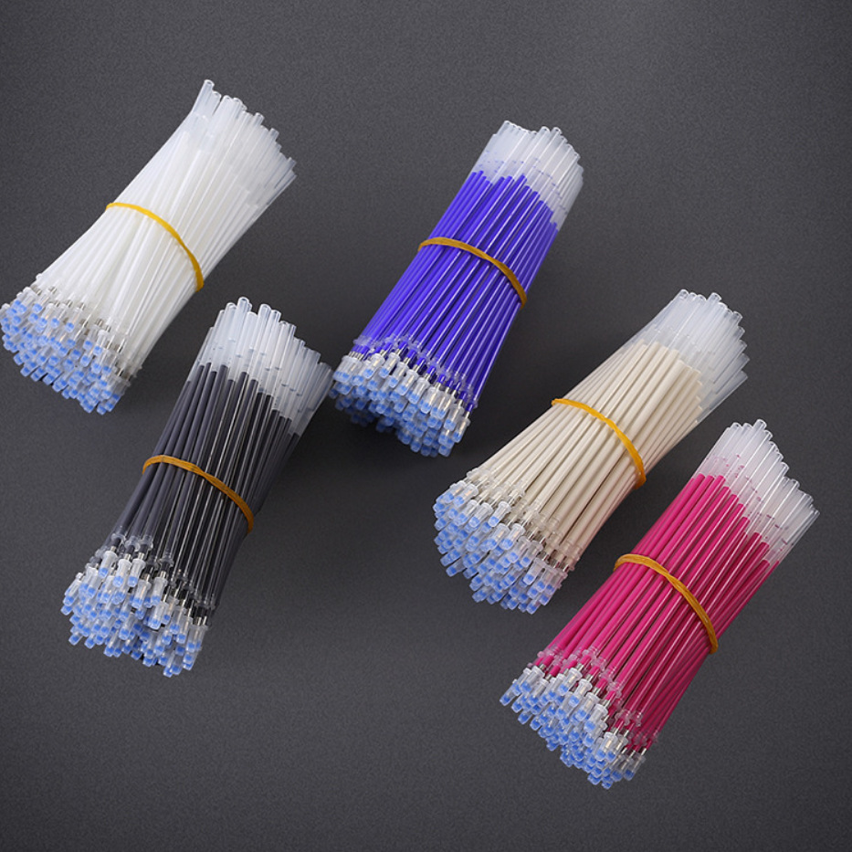 厂家供应高温褪色消失细杆笔塑料笔芯制衣皮革记号划线高温消失笔