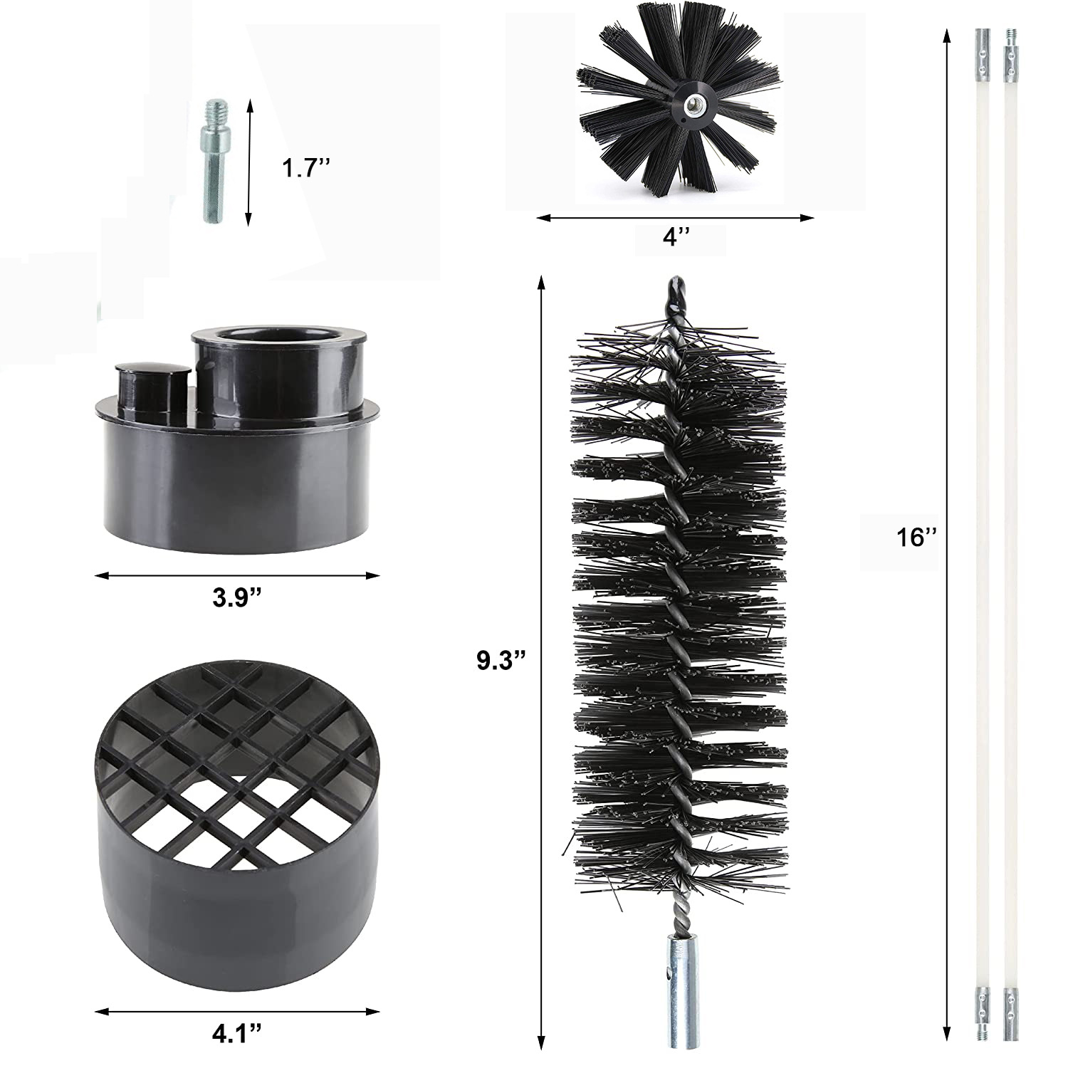 Transfronterizo caliente-Venta de tubo secador flexible cepillo de lana de algodón de limpieza Cenicero cepillo traje