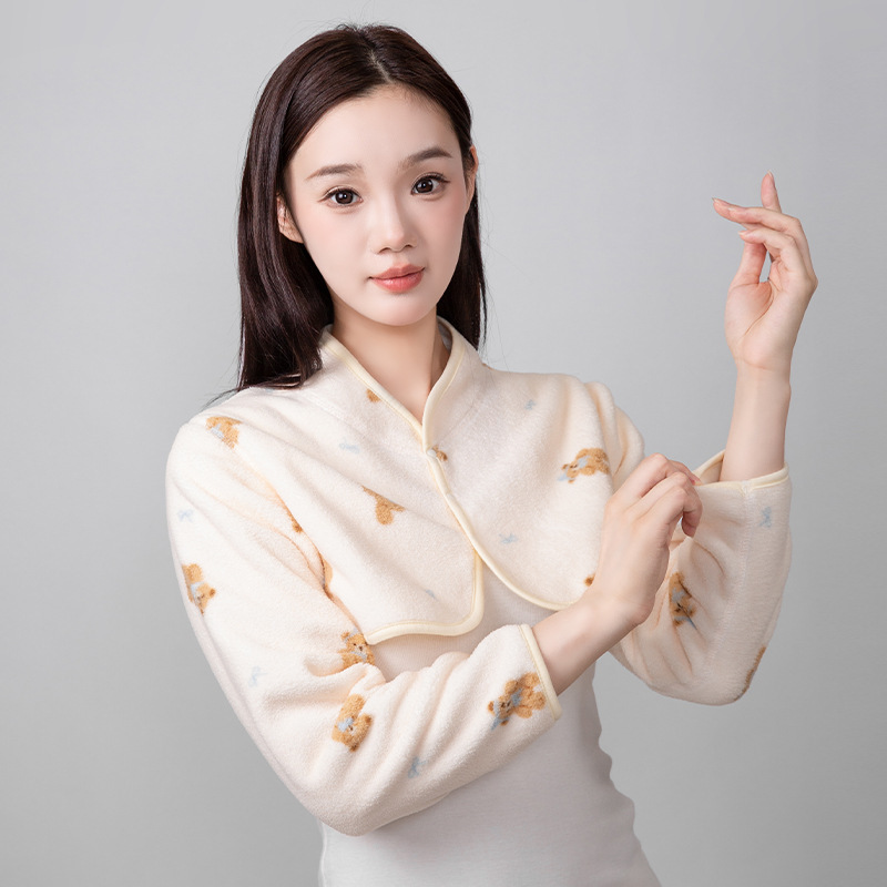月子坎肩保暖中老年肩周防寒产妇坐月子披肩护肩颈椎孕妇长袖外套|undefined