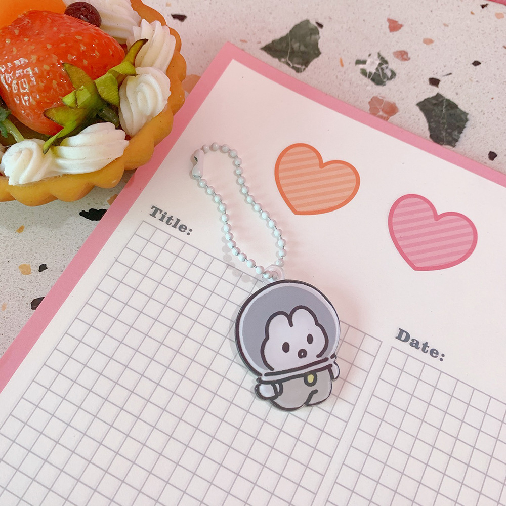 Colgante de oso con forma de corazón estilo japonés, accesorio para mochila, amuleto para niña, llavero de moda, decoración para bolso, celebridad de internet