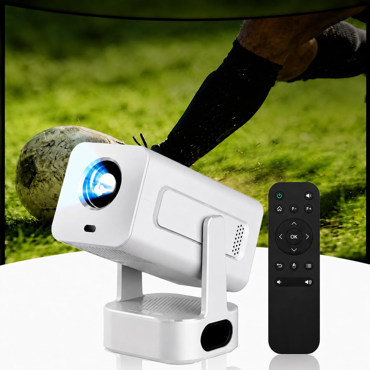 MiniProjectorwithRotatable& AutoKeystone,1080P4KSupported,