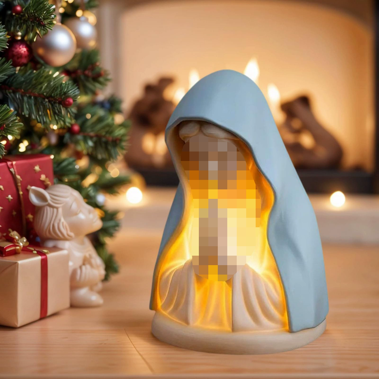 [跨境新品Prayer night light祈祷夜灯装饰家居装饰摆件树脂工艺品]