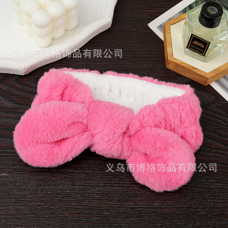 Lavarse la cara especial banda de cabello máscara banda de cabello unisex lavarse la cara maquillaje pelusa banda de cabello al por mayor