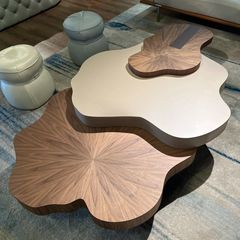 茶何意式現代雲不規則家庭用クリームネット赤創意小戸型豪華客間シンプル異形
