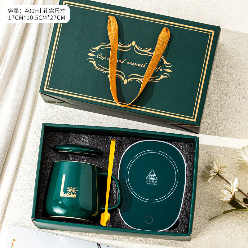 Cerámica cálida taza de café cálida taza de café cálida taza de temperatura constante reunión anual tienda de celebración de la apertura práctica regalos de acompañante se pueden imprimir LOGO