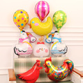 卡通动物小鸡铝膜气球宝宝周岁生日布置儿童节幼儿园派对装饰创意