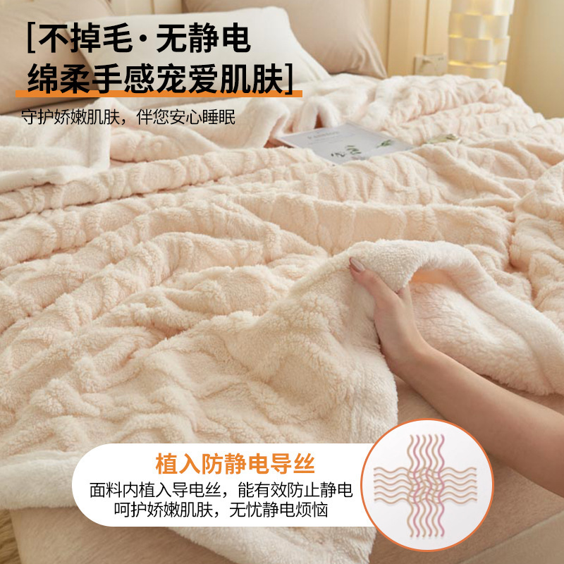 Nuevo comercio exterior transfronterizo amazon mantas de peluche de color sólido engrosar la siesta de oficina mantas de regalo mantas de fábrica cabello recto