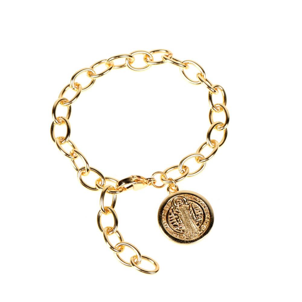 Nouvel Ensemble De Bracelet De Collier Pendentif Rond En Diamant De Mode display picture 11