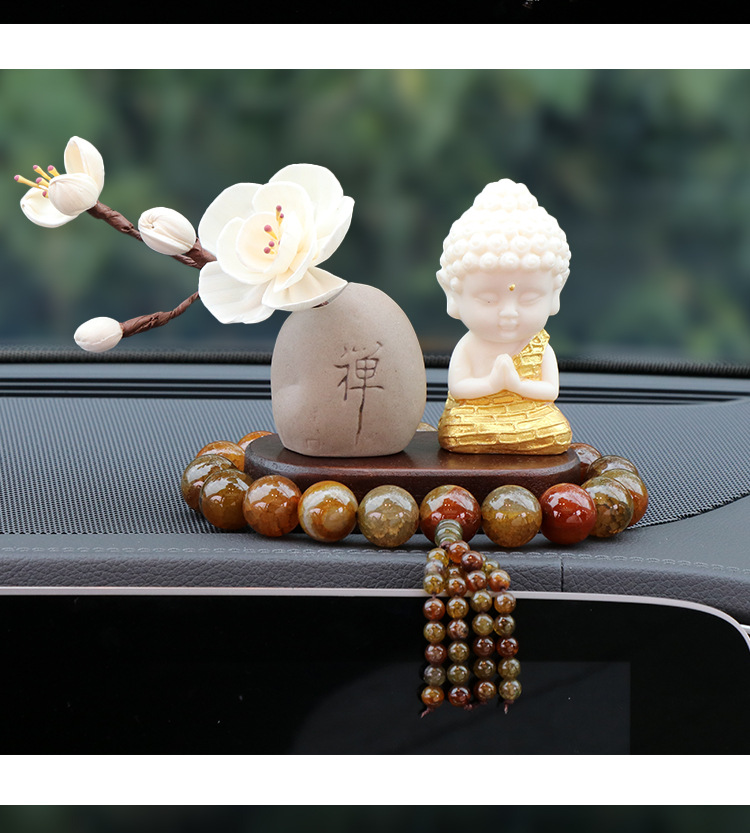 New Lotus Gold Body Car Ornaments Car Console Decoration New Lotus Gold Body Buddha Creative Car Interior