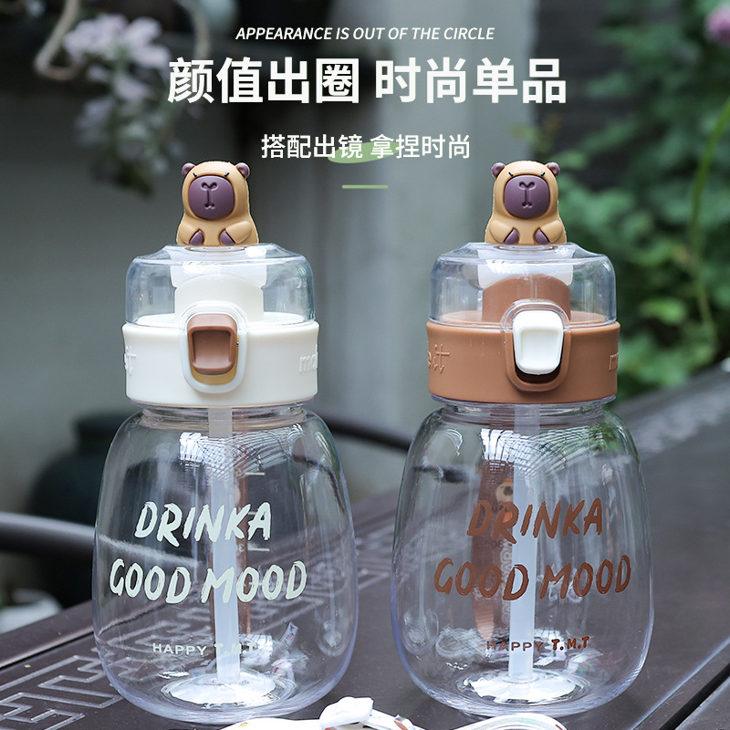 Taza de agua personalizada para niños jardín de infantes taza de vientre roja a prueba de caídas taza de agua al aire libre acondicionamiento físico viajar hervidor image 2
