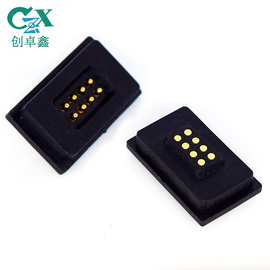 8pin方形磁吸连接器厂家 8pinCPU散热电脑风扇大吸力磁吸公母头