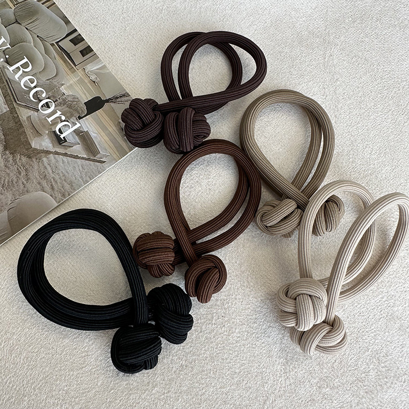 Corda per capelli con palla vigorosa, fascia per capelli con coda di cavallo alta, fascia elastica alta, corda per capelli annodata, ispessimento dei capelli femminili_voghion.com