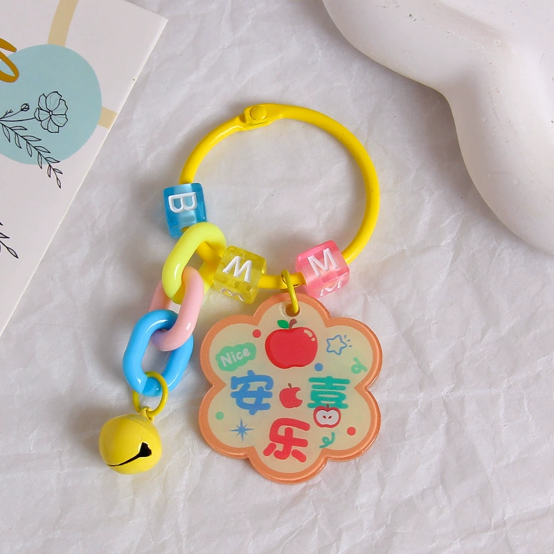 Brand creative acrylic protective amulet, keychain, transparent pendant, bag decoration, decorations
