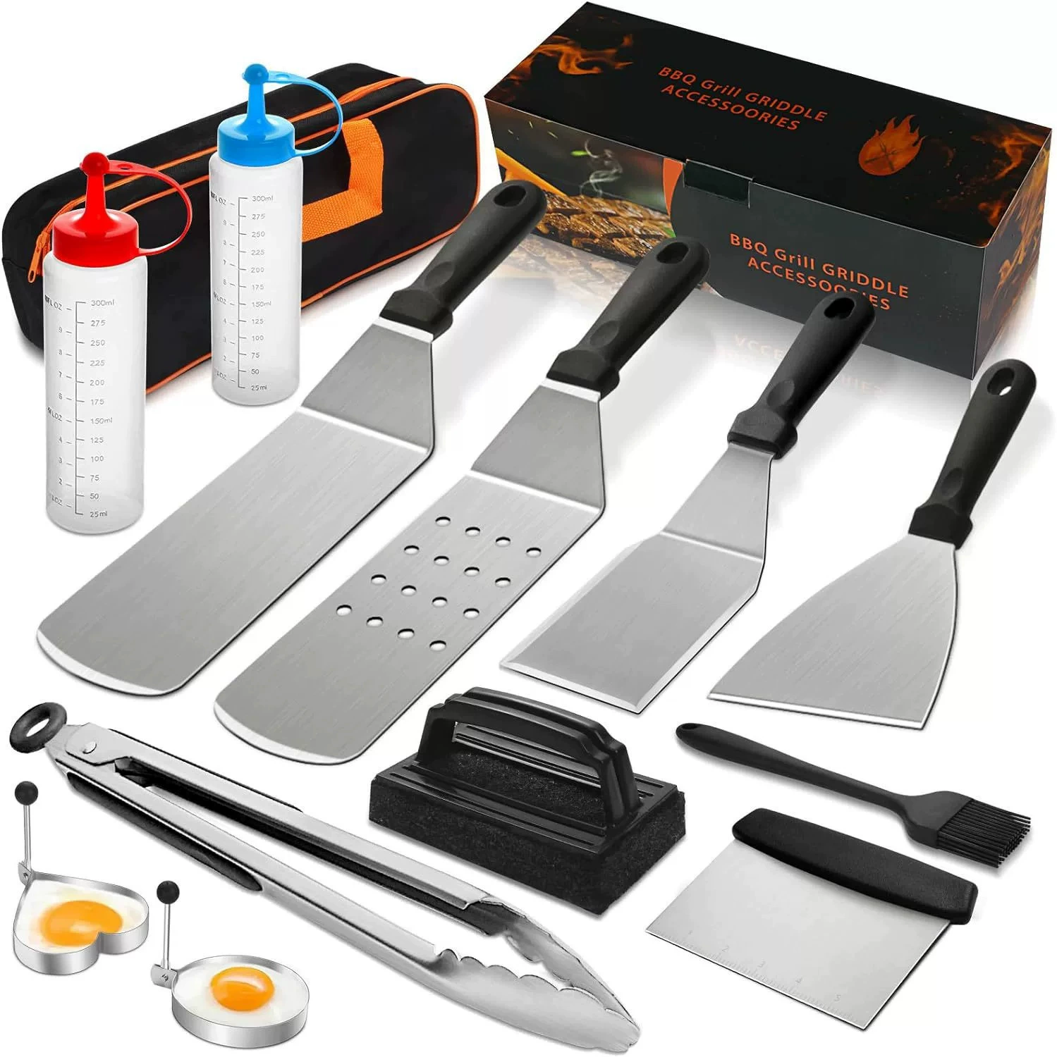Travel plastic tools set stainless steel, (Cross-border trading)