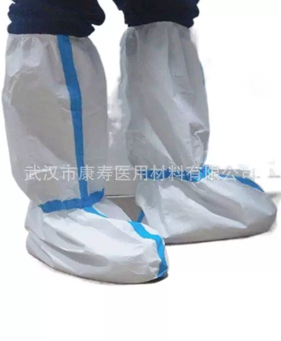 Изоляционный чехол для обуви защитная одежда изоляционная одежда одноразовый чехол для обуви нетканый чехол для ботинка с защитой от эпидемии PP + PE