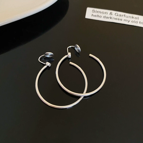 Silver needle, mosquito coil, ear clips, 4cm
