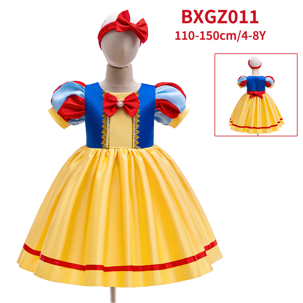 Halloween Dress Up Blancanieves vestido esponjoso vestido de fiesta de cosplay para niñas