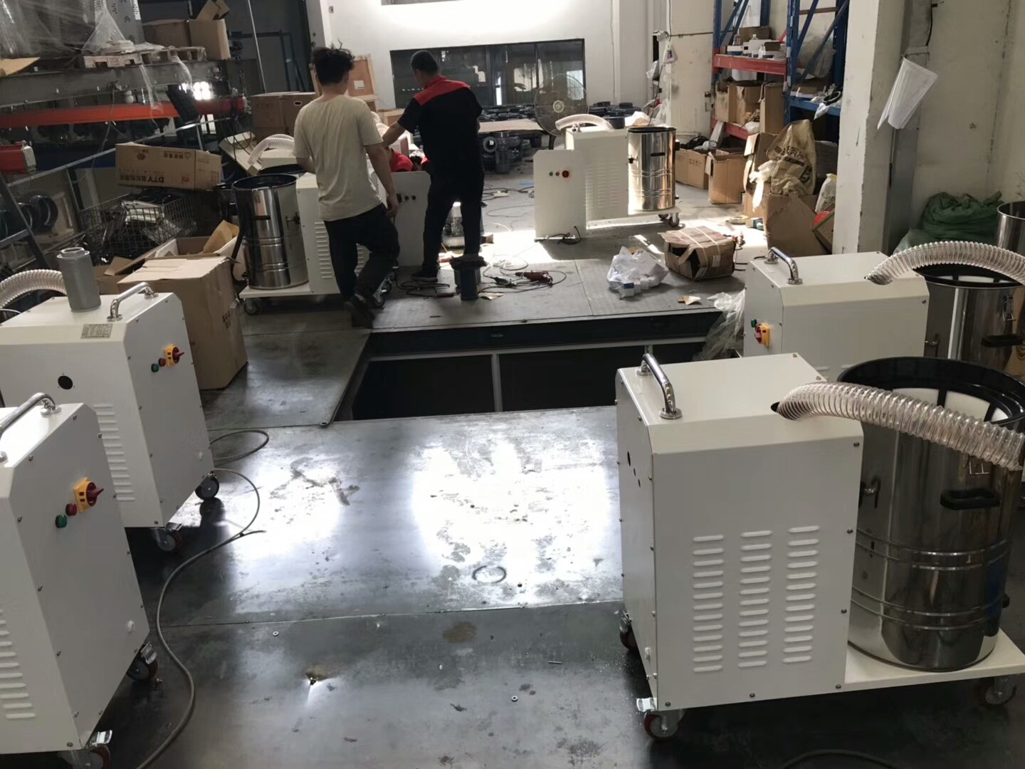 大型管道网除尘配套用吸尘器 粉尘铁屑防爆吸尘器