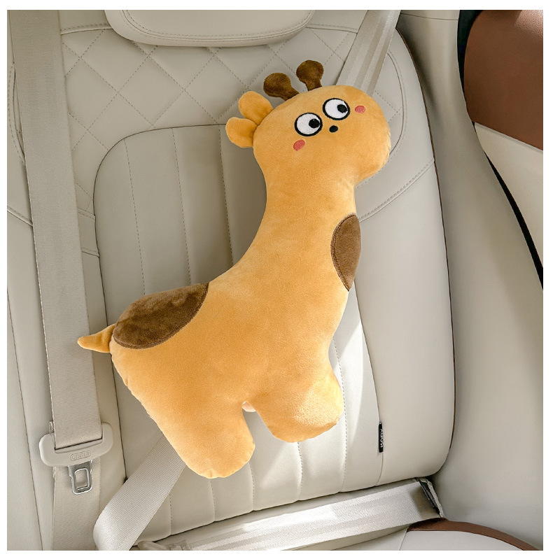 Car seat belt shoulder protective cover cute children's anti-tightening neck protective cover cartoon car baby sleeping car supplies